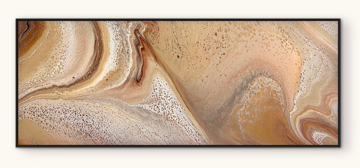 Sunset Dunes | 152x61.5cm Original Abstract Painting by Angela Roskell