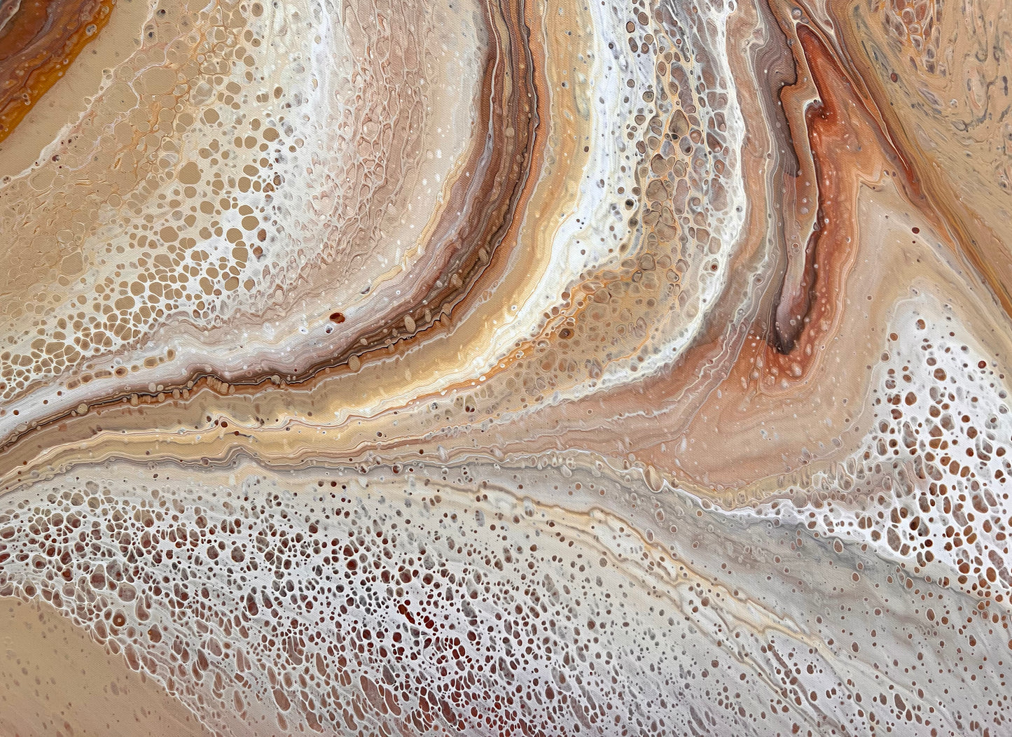 Sunset Dunes | 152x61.5cm Original Abstract Painting by Angela Roskell