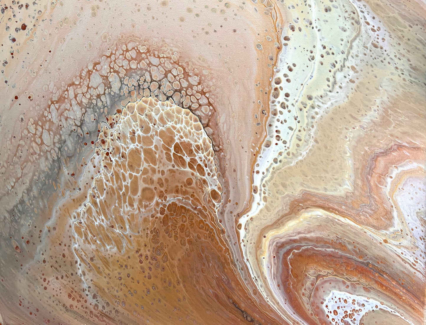 Sunset Dunes | 152x61.5cm Original Abstract Painting by Angela Roskell