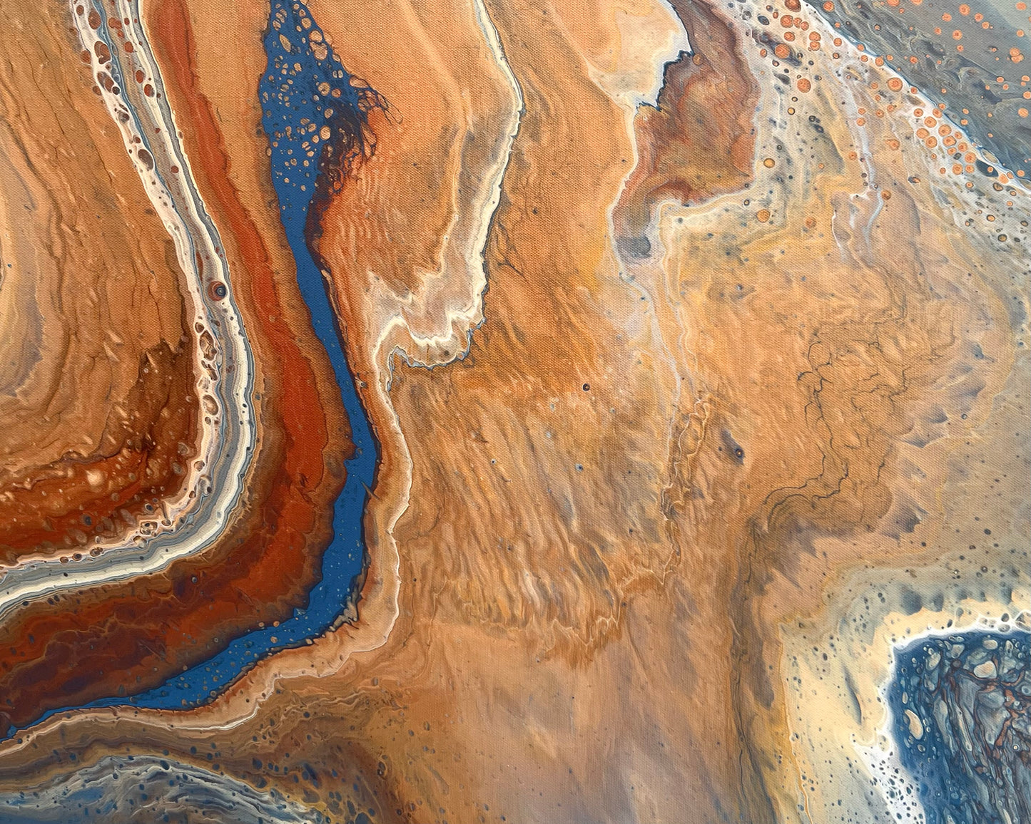 Western Peninsula | 152x61.5cm Original Abstract Painting by Angela Roskell