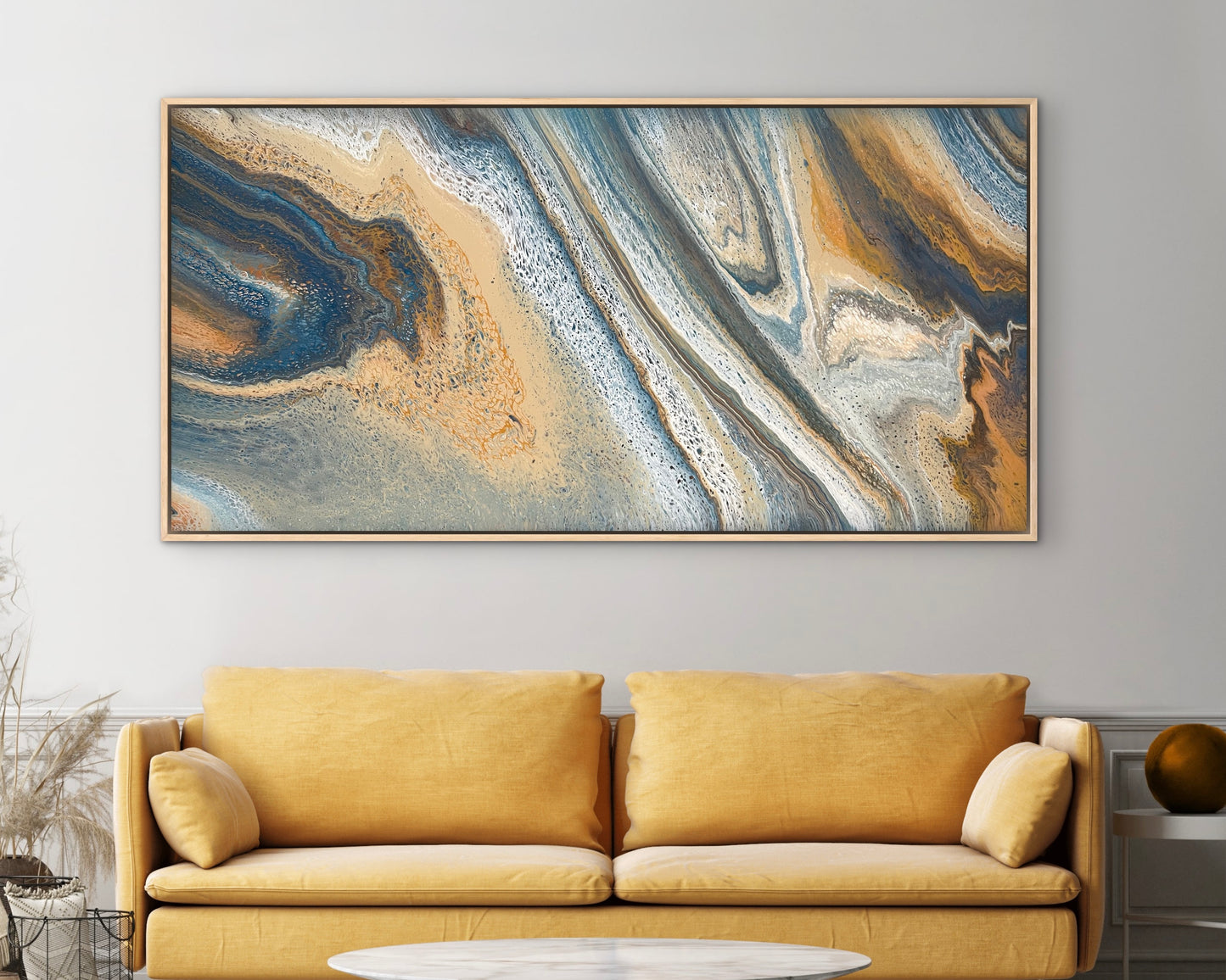 Shifting Light | Extra Large Original Abstract Painting 183x91.5cm by Angela Roskell