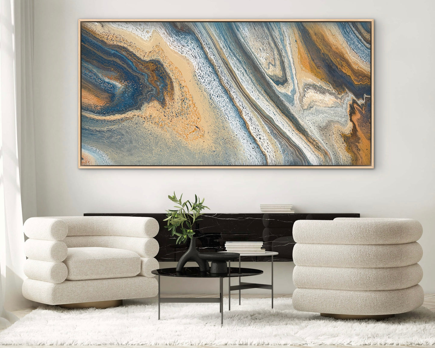 Shifting Light | Extra Large Original Abstract Painting 183x91.5cm by Angela Roskell