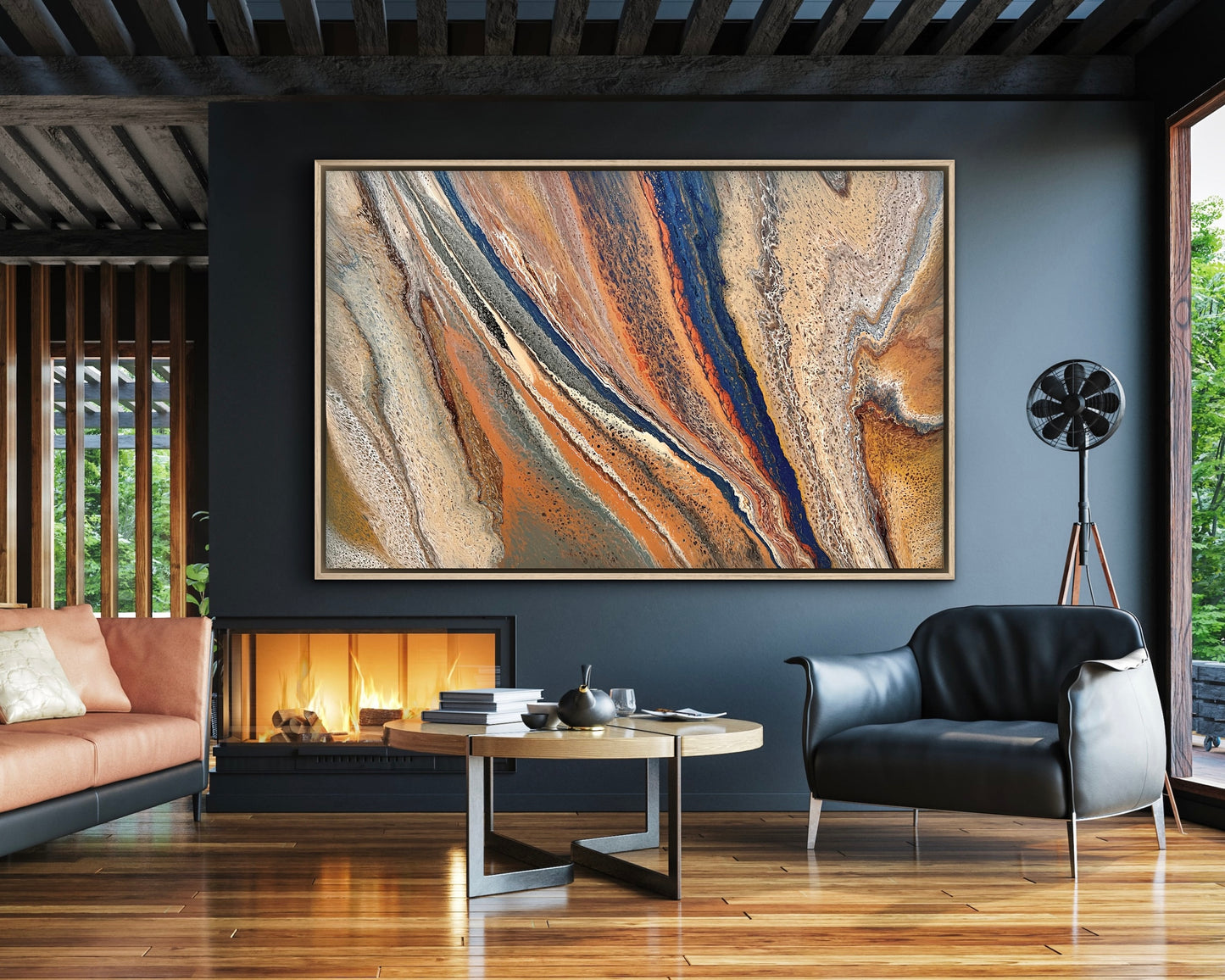 River Crossing | 152x101.5cm Extra Large Original Abstract Painting