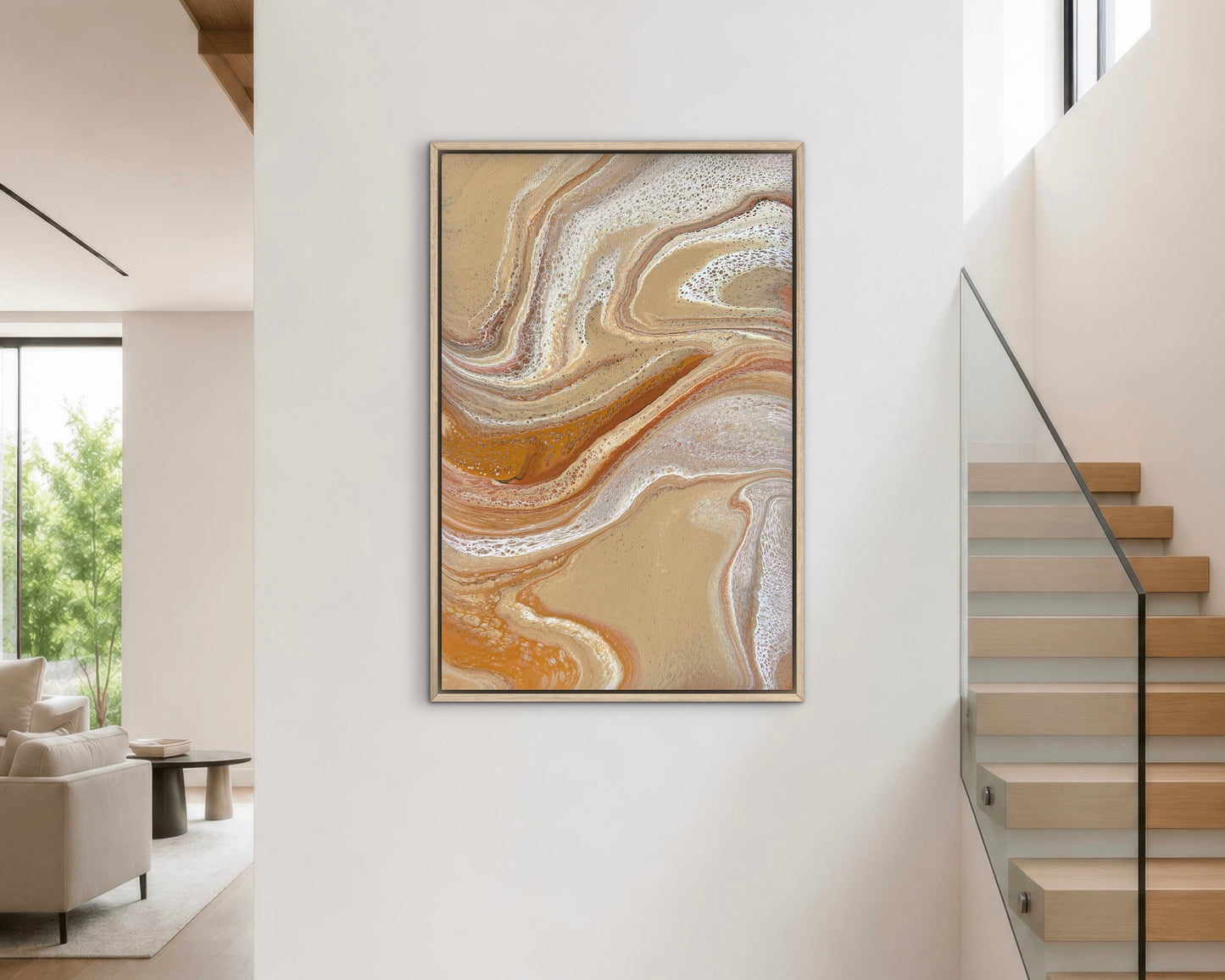 Weathered Terrain | 91.5cmx62cmx2cm Original Abstract Painting by Angela Roskell
