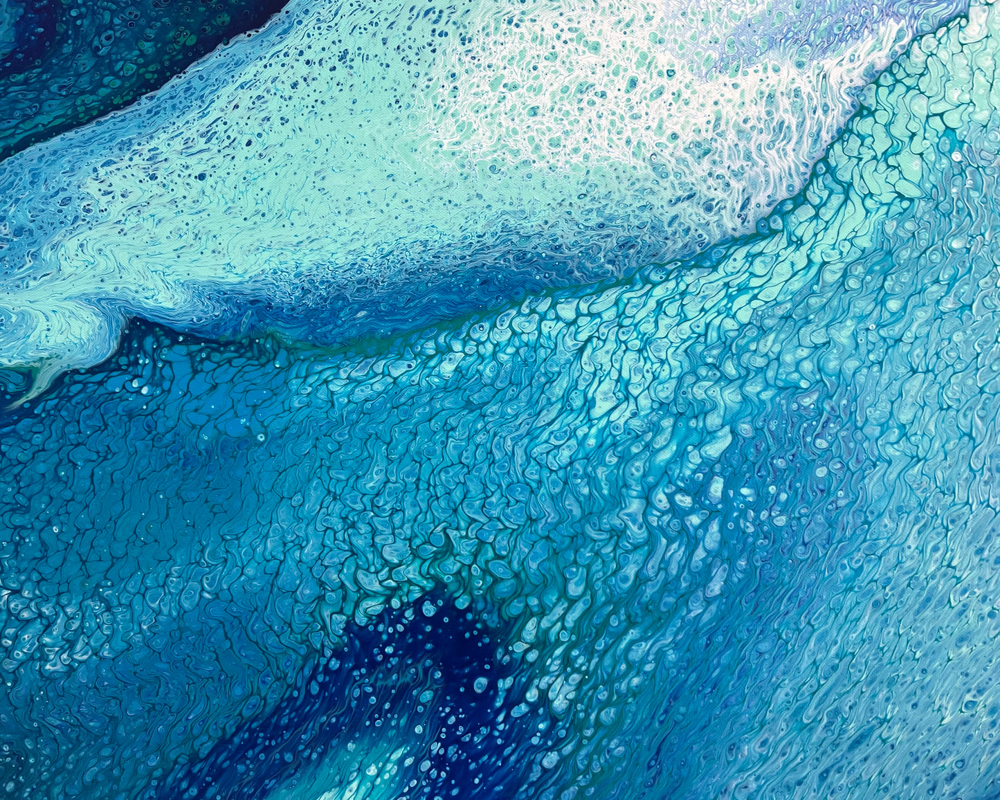 Serene Drift | 152x61.5cm Original Abstract Painting by Angela Roskell