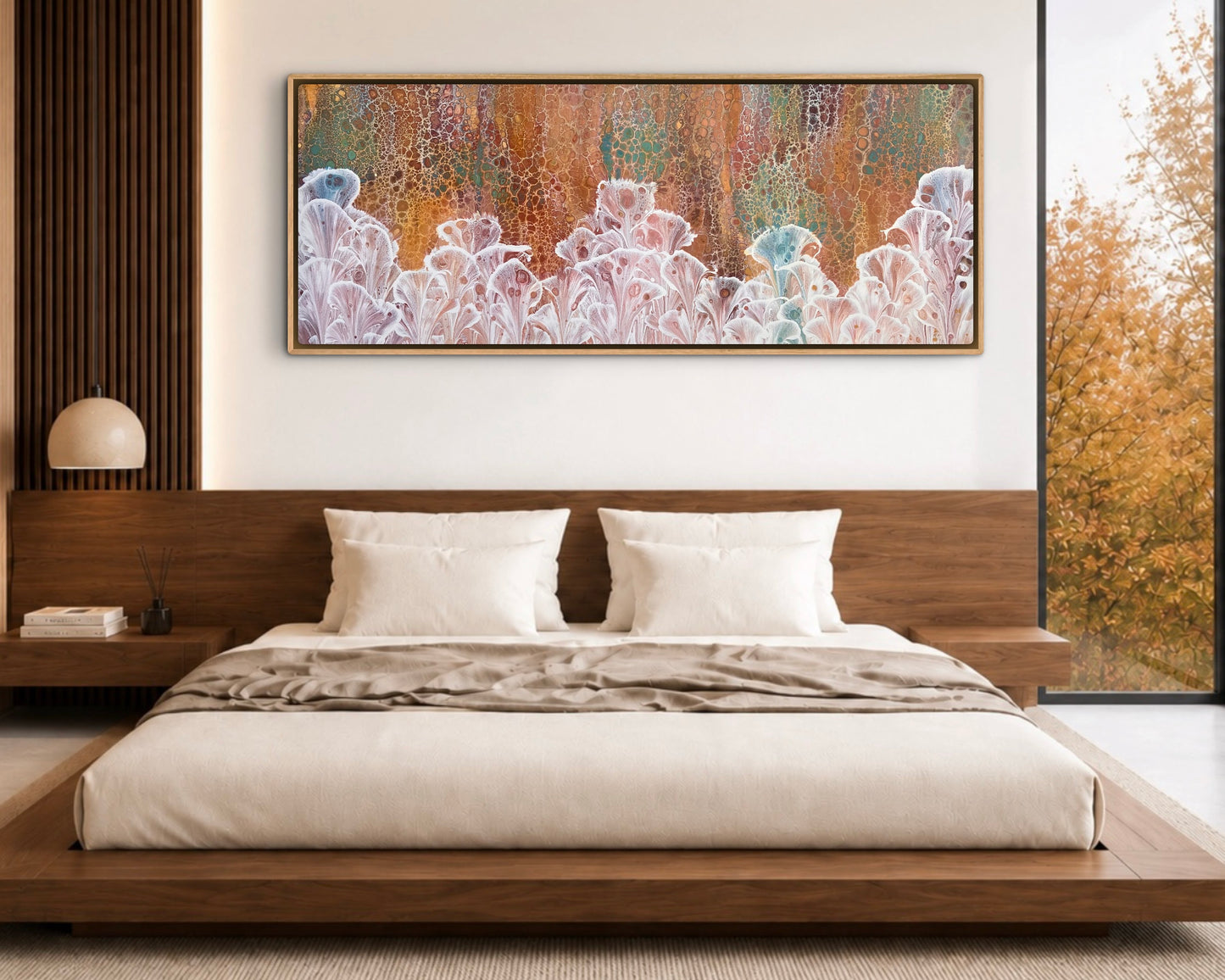 Autumn Valley | 152x61.5cm Extra Large Original Abstract Floral Painting