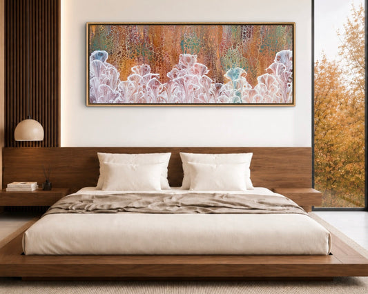 Autumn Valley | 152x61.5cm Extra Large Original Abstract Floral Painting