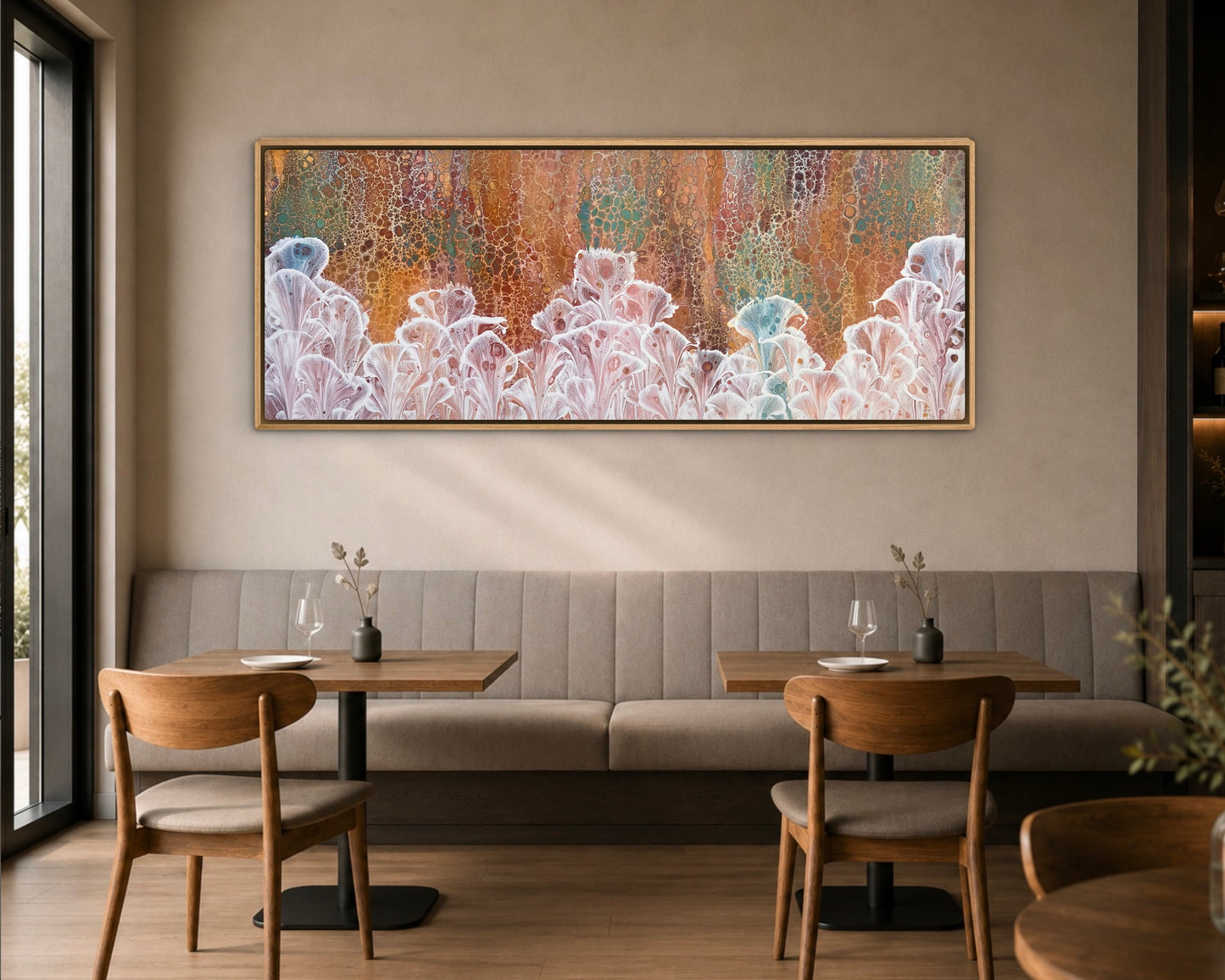 Autumn Valley | 152x61.5cm Extra Large Original Abstract Floral Painting