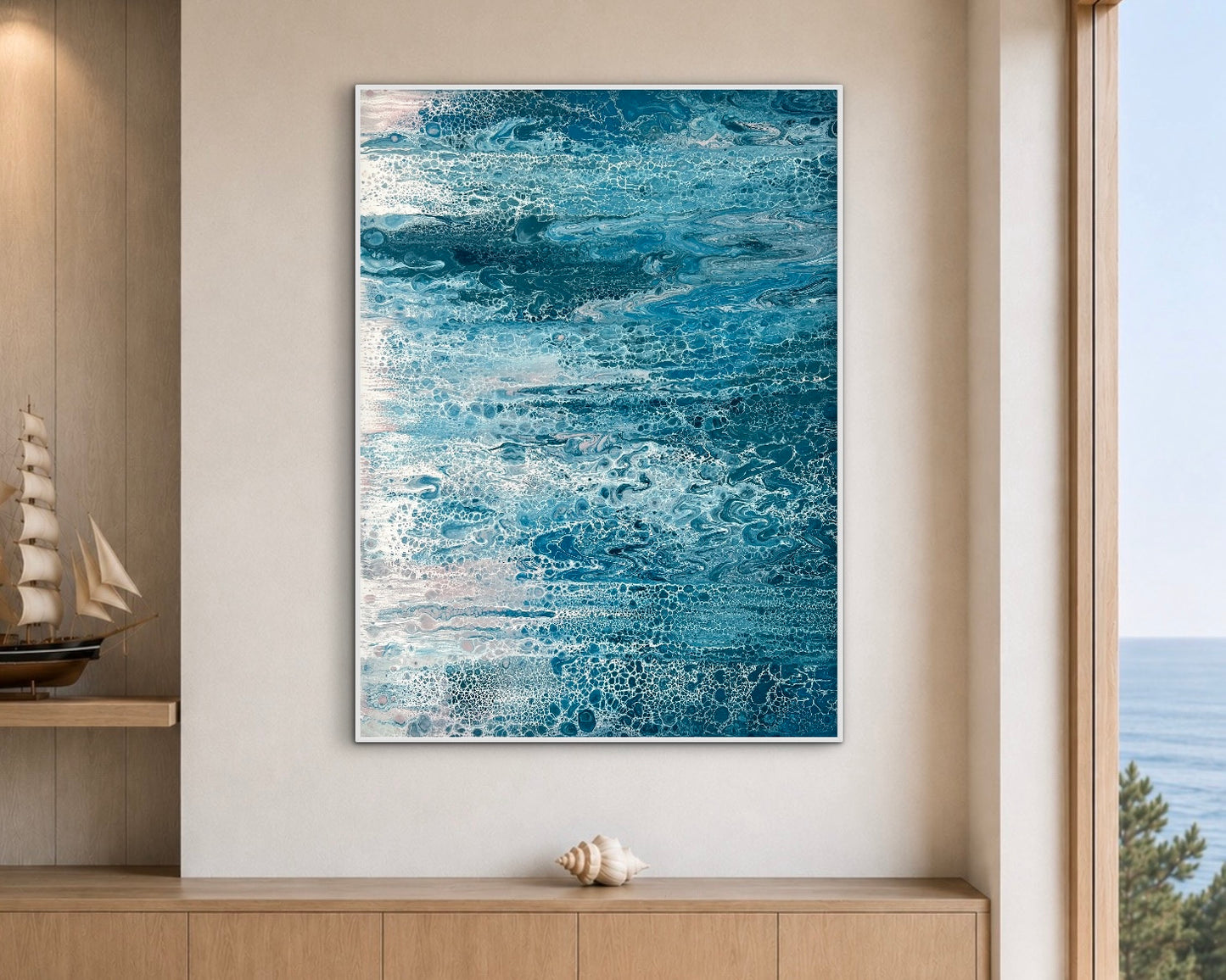 Shoreline Drift | 122x91.5cm Original Artwork by Angela Roskell