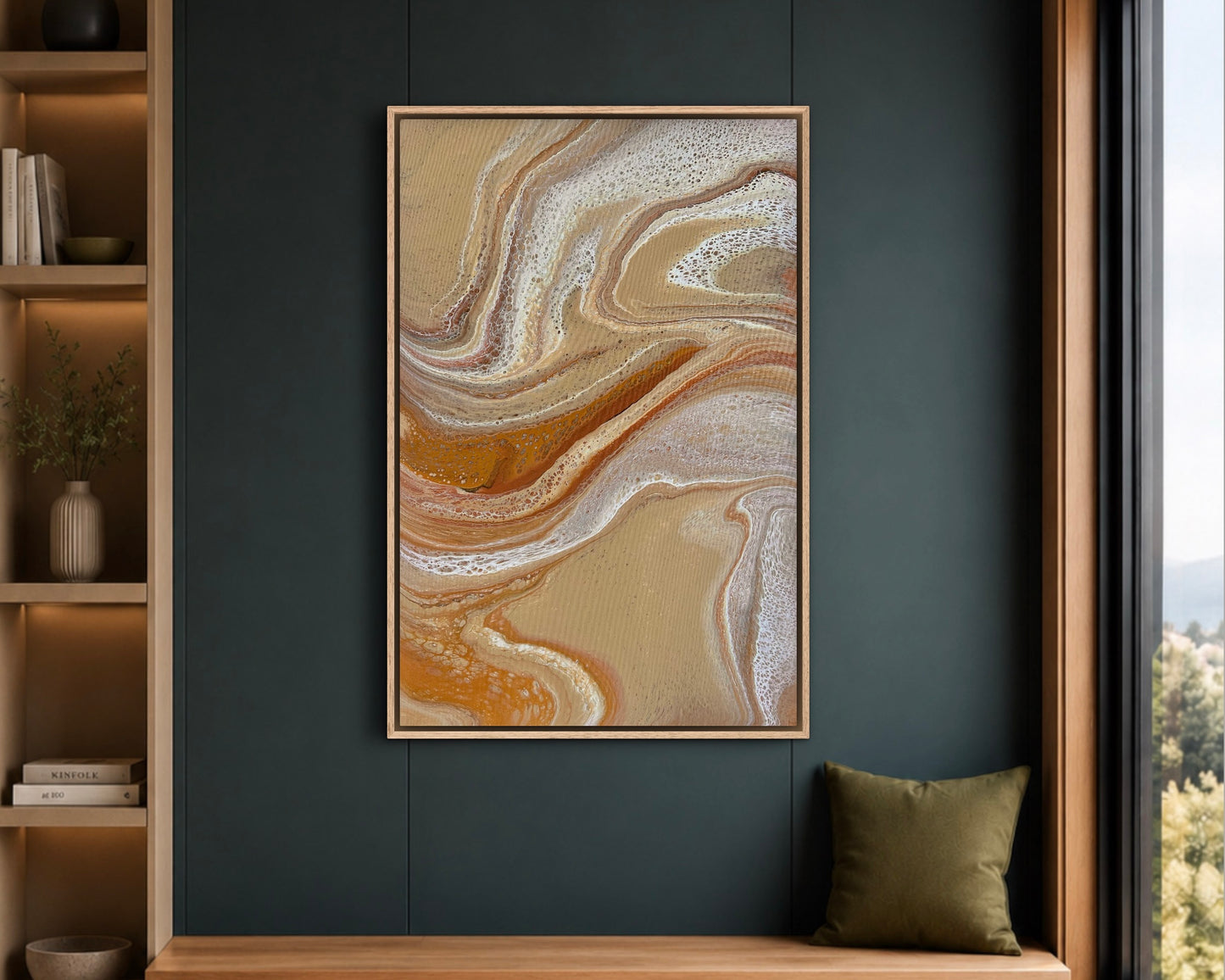 Weathered Terrain | 91.5cmx62cmx2cm Original Abstract Painting by Angela Roskell