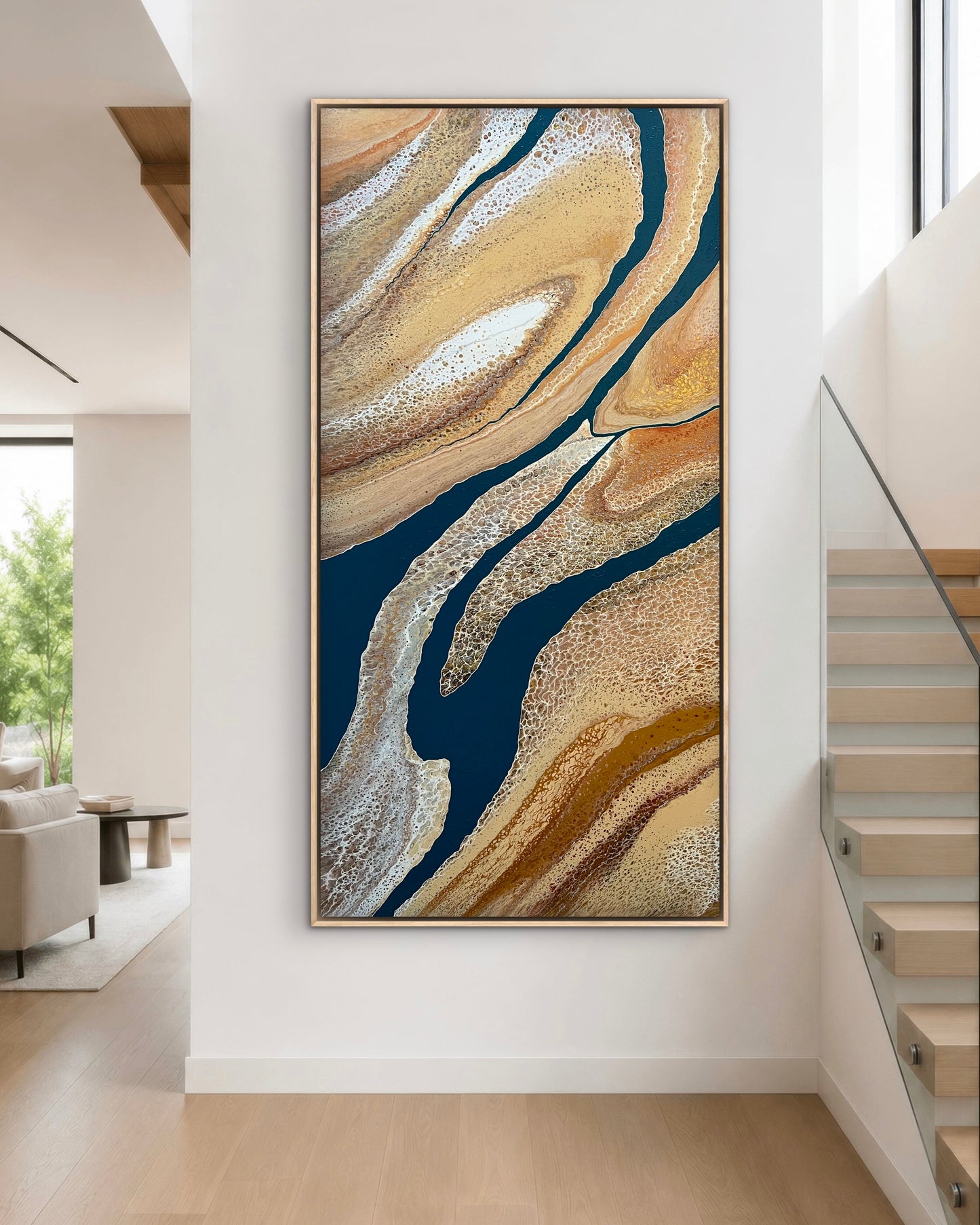 Land in Motion | 183x91.5cm Textured Original Abstract Painting