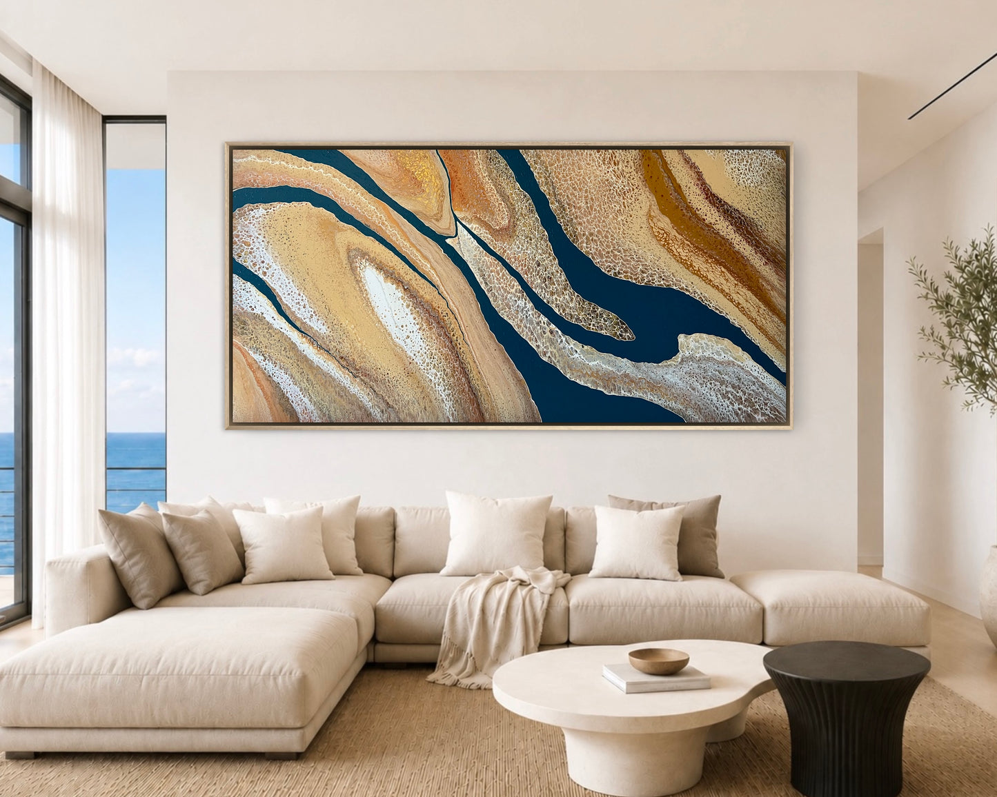 Land in Motion | 183x91.5cm Textured Original Abstract Painting
