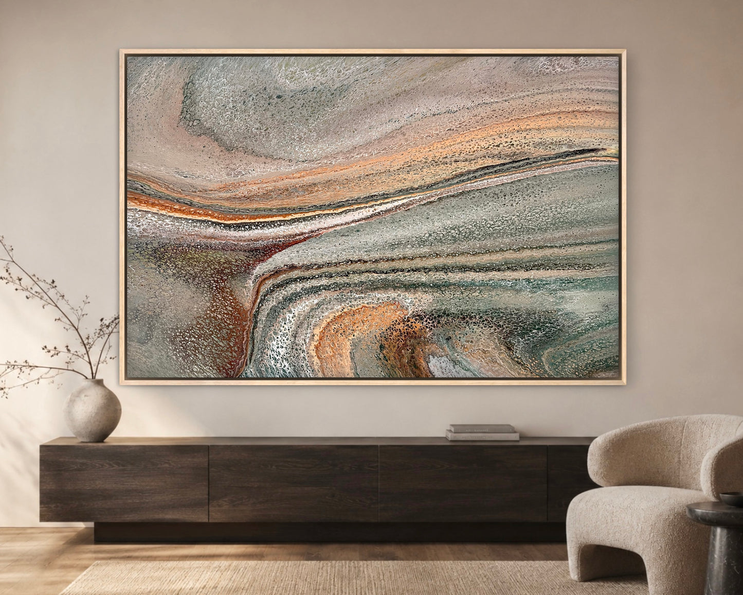 Shifting Ground | 152x101.5cm Extra Large Original Abstract Painting