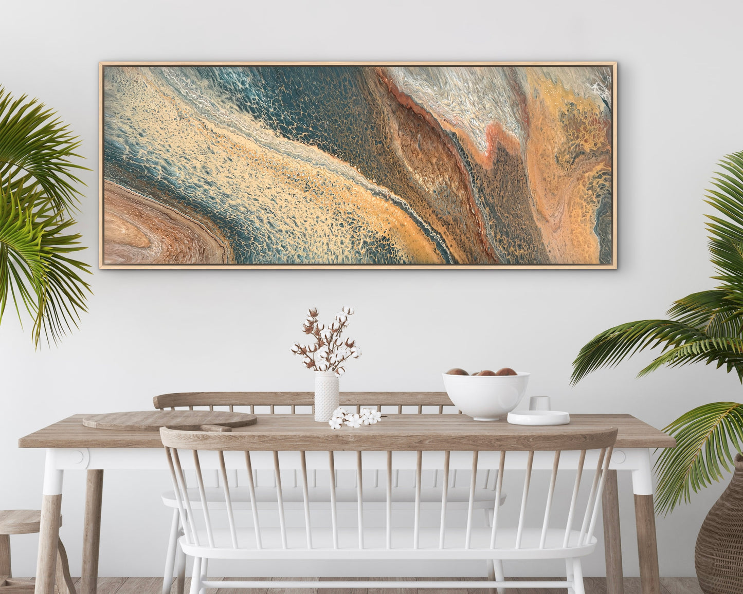 Nature's Rise | 152x61.5cm Original Abstract Painting by Angela Roskell