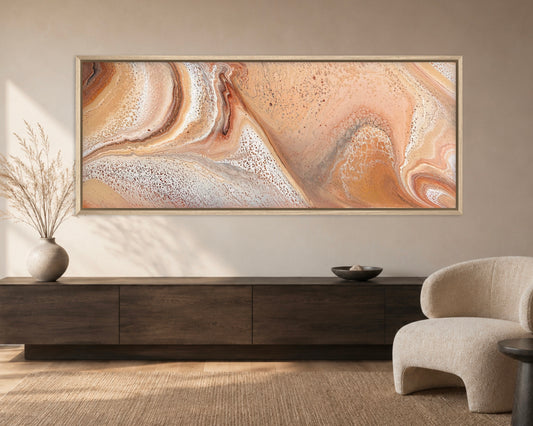 Sunset Dunes | 152x61.5cm Original Abstract Painting by Angela Roskell