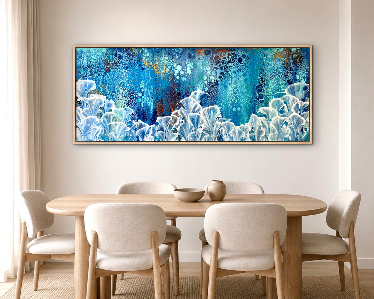 Bloom Valley | 152x61.5cm Extra Large Original Abstract Floral Painting