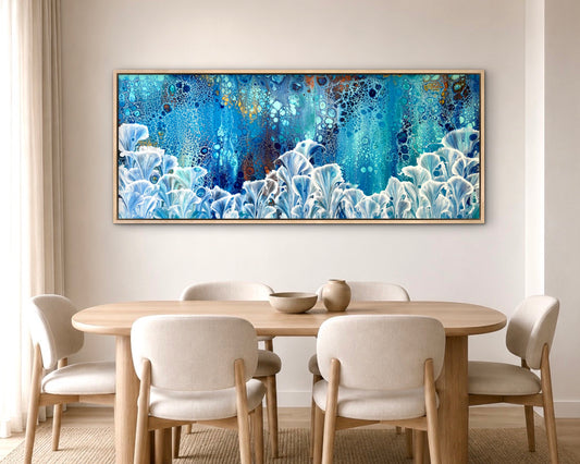 Bloom Valley | 152x61.5cm Extra Large Original Abstract Floral Painting