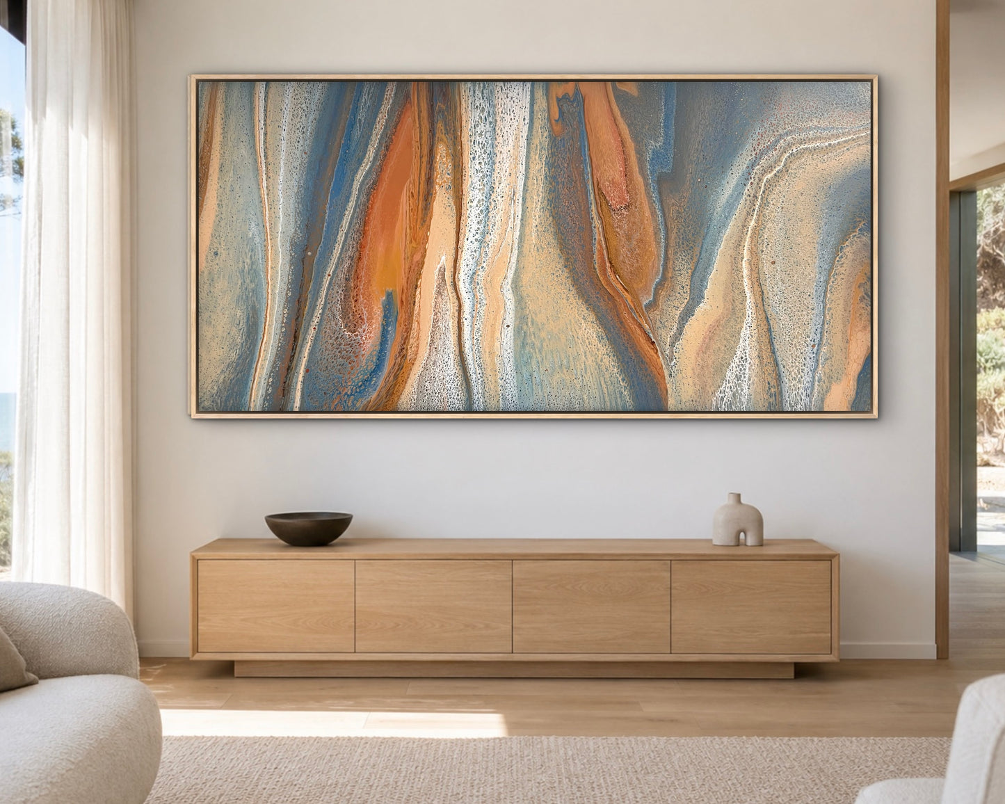 Exposed Shores | 183x91.5cm Original Abstract Painting