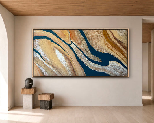 Rivers Divide | 183x91.5cm Textured Original Abstract Painting