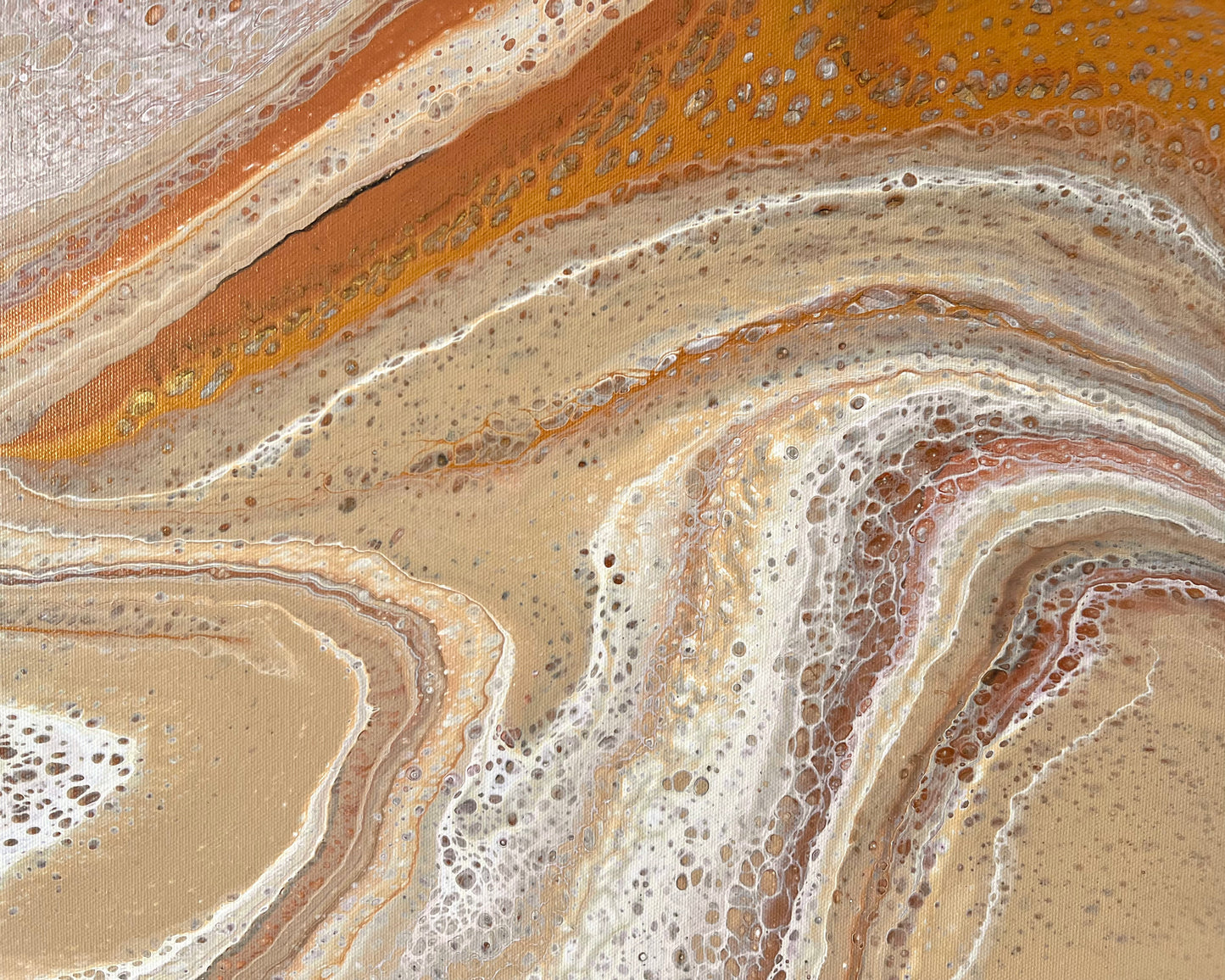Windswept Sands | 91.5cmx62cmx2cm Original Abstract Painting by Angela Roskell