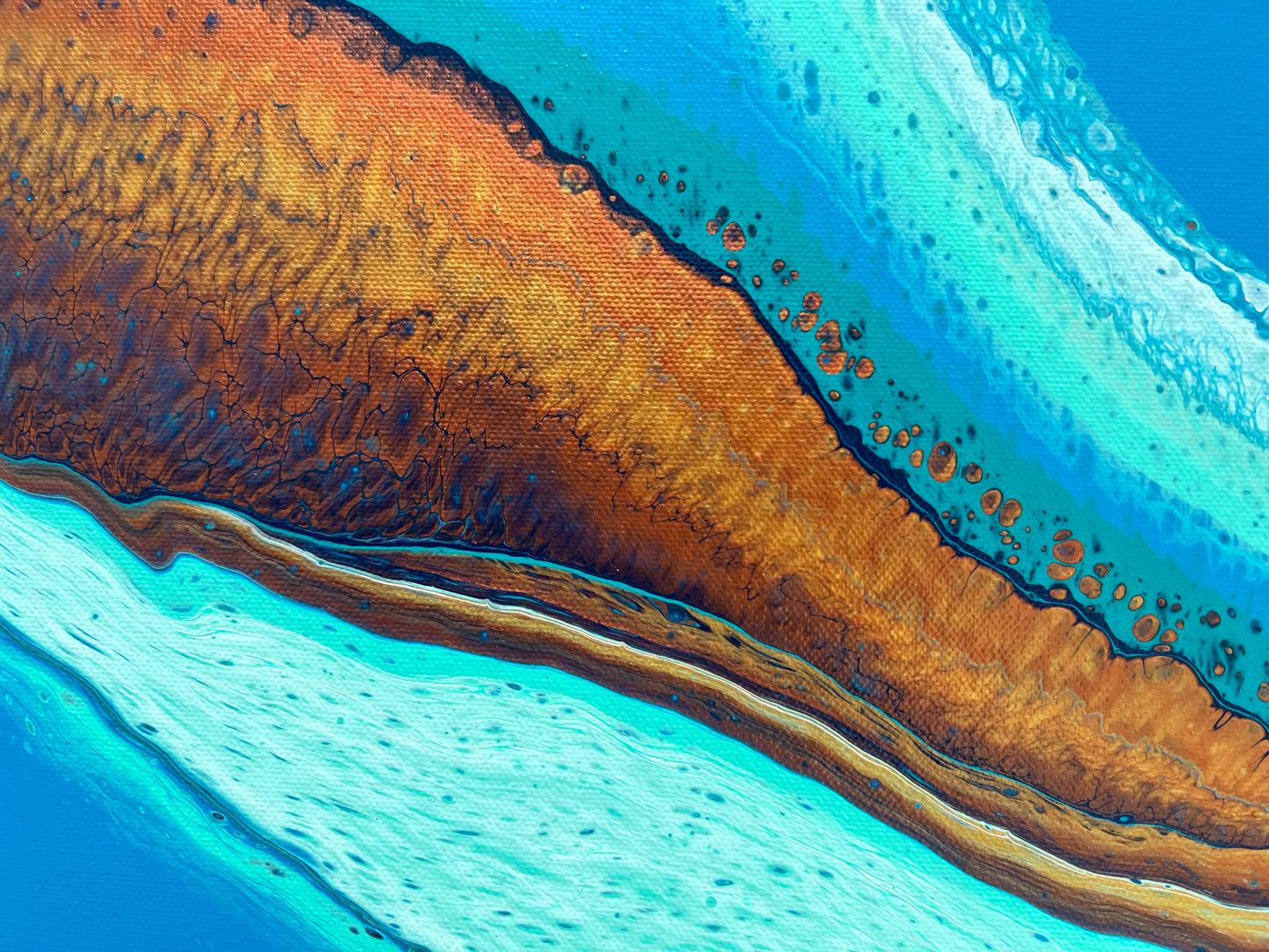 Coastal Reef | 71.5cmx51cmx2cm Original Abstract Painting by Angela Roskell