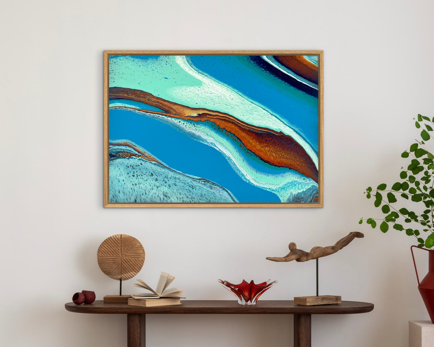 Coastal Reef | 71.5cmx51cmx2cm Original Abstract Painting by Angela Roskell