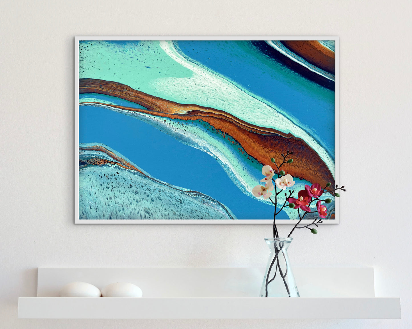 Coastal Reef | 71.5cmx51cmx2cm Original Abstract Painting by Angela Roskell