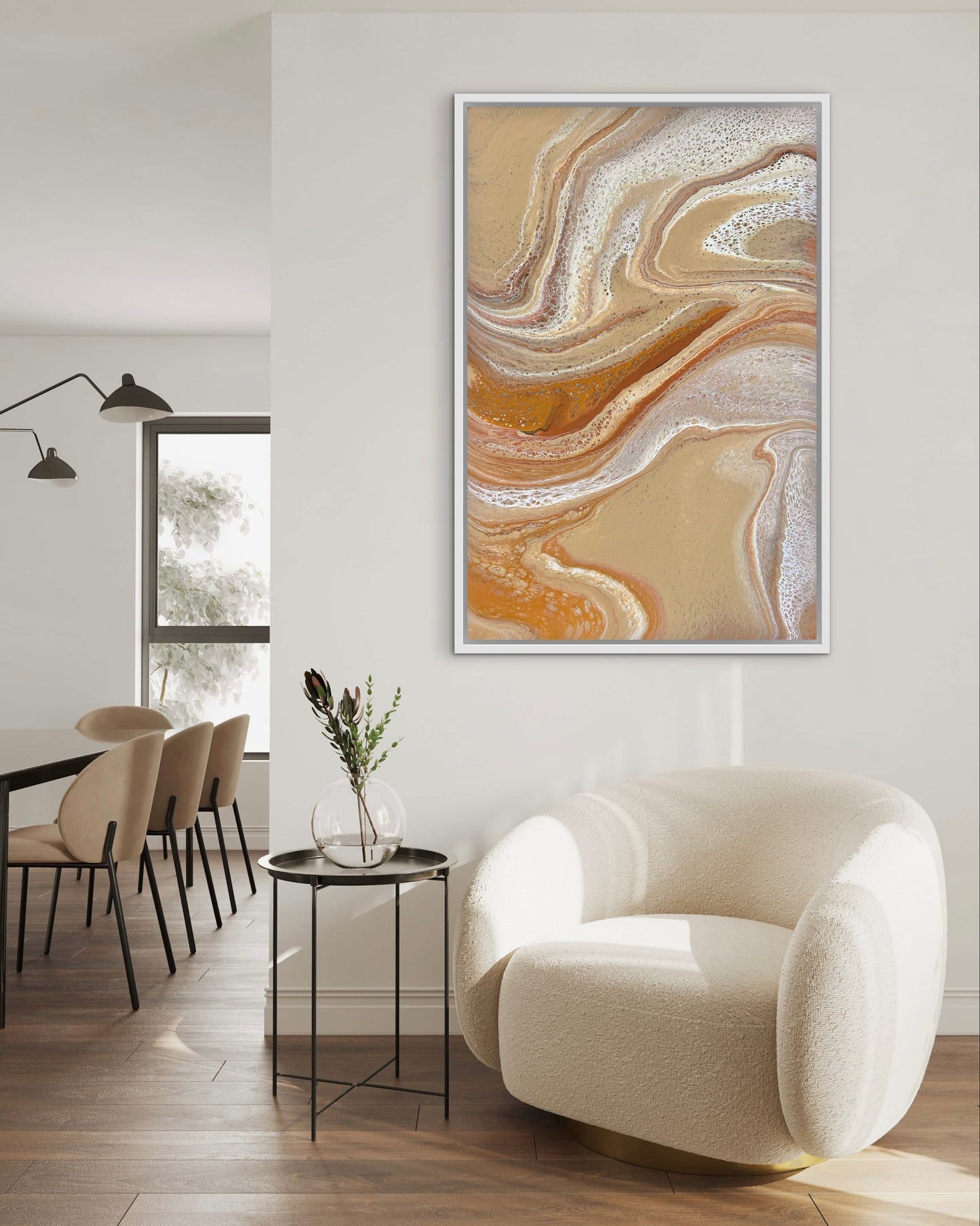 Windswept Sands | 91.5cmx62cmx2cm Original Abstract Painting by Angela Roskell
