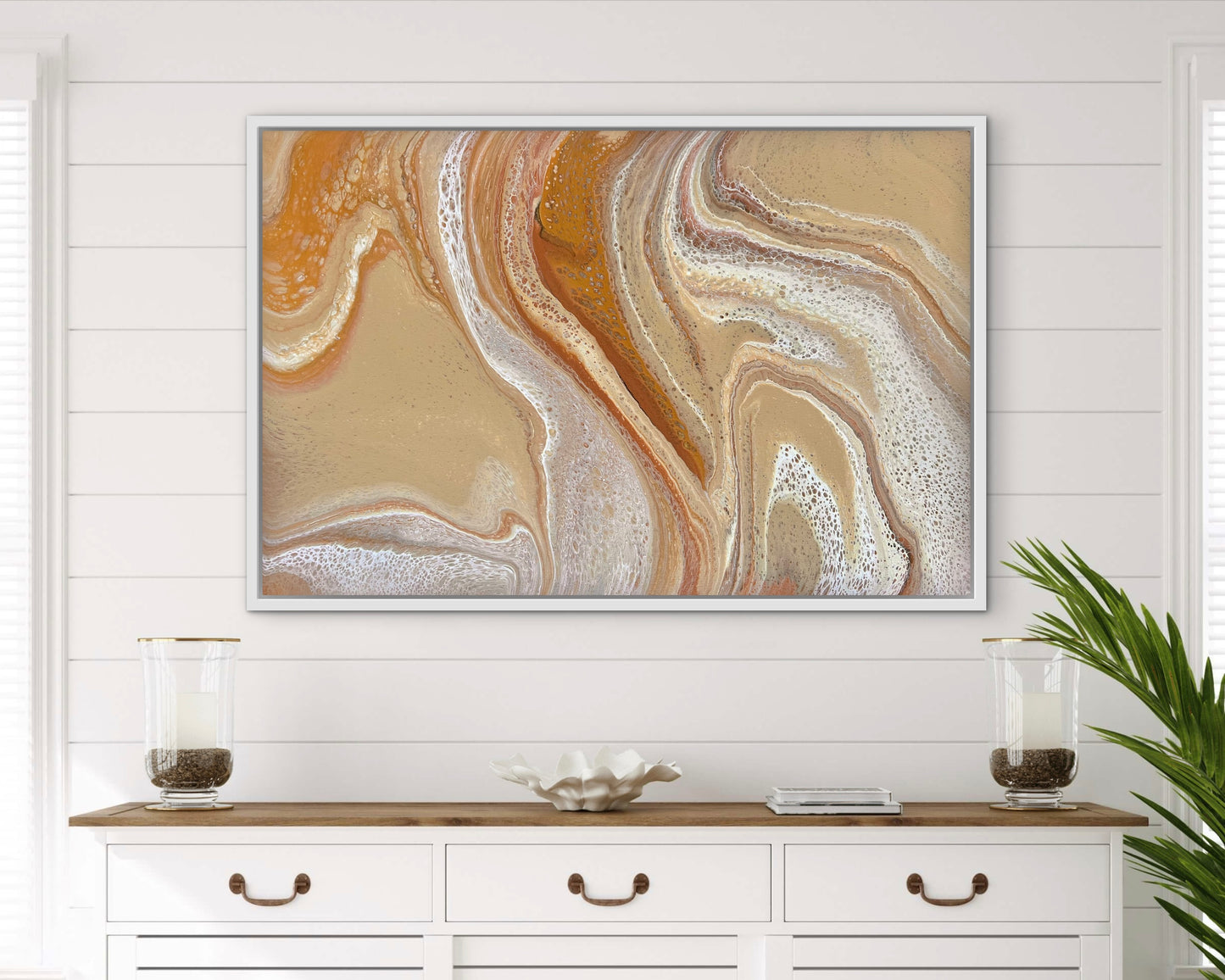 Windswept Sands | 91.5cmx62cmx2cm Original Abstract Painting by Angela Roskell