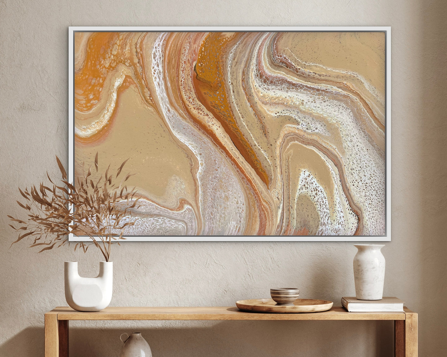Windswept Sands | 91.5cmx62cmx2cm Original Abstract Painting by Angela Roskell
