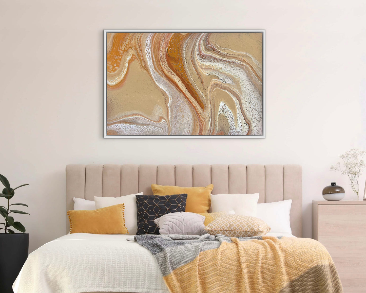 Windswept Sands | 91.5cmx62cmx2cm Original Abstract Painting by Angela Roskell