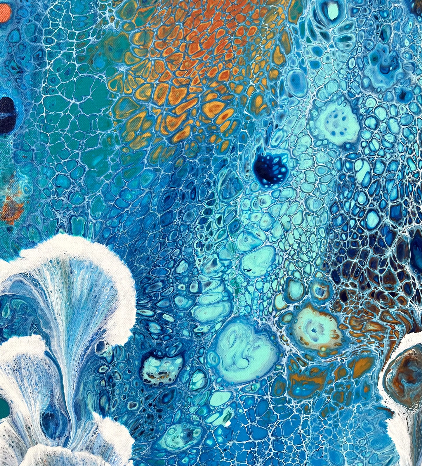 Northern Valley | 91cmx46cm Original Abstract Painting by Angela Roskell