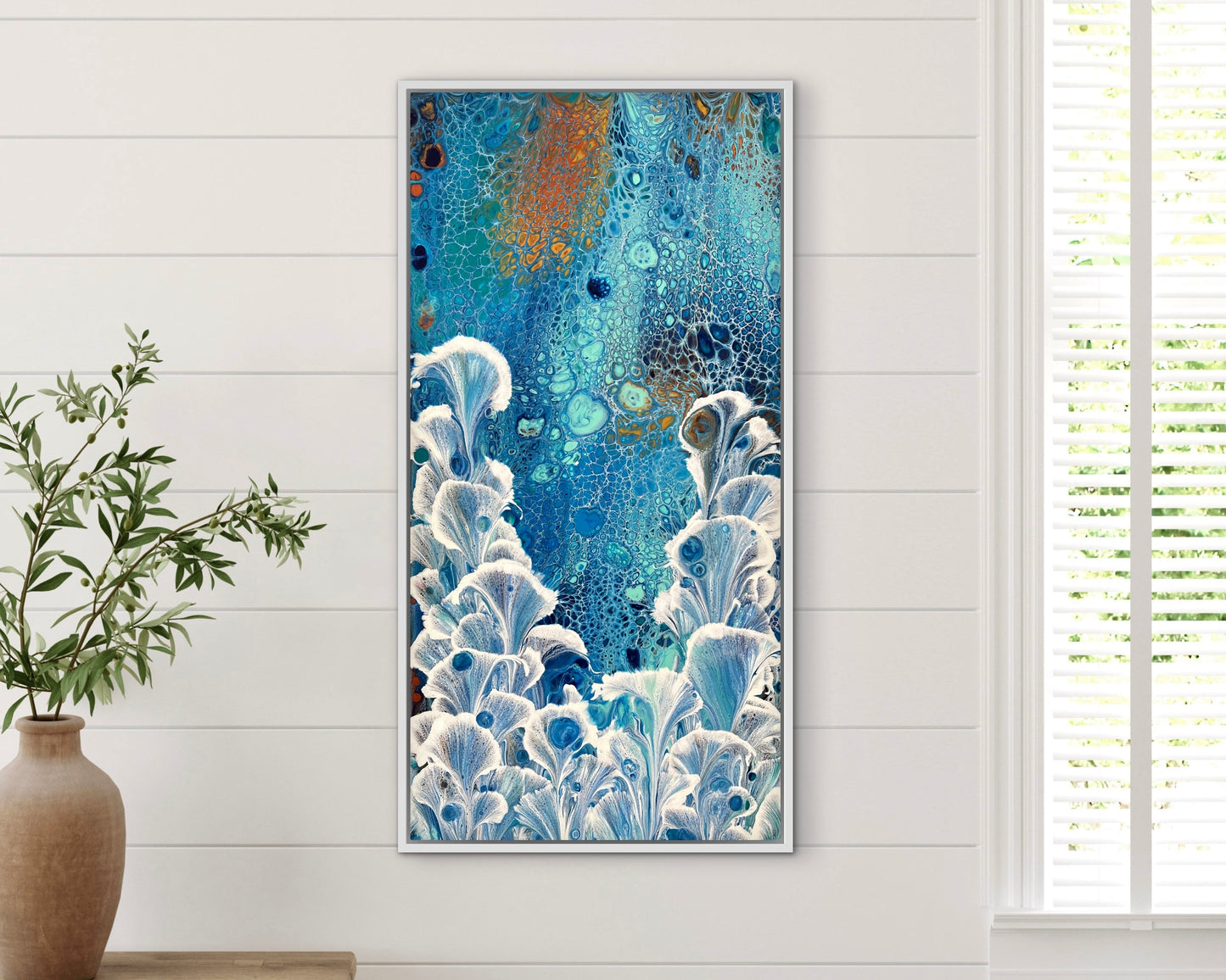 Northern Valley | 91cmx46cm Original Abstract Painting by Angela Roskell