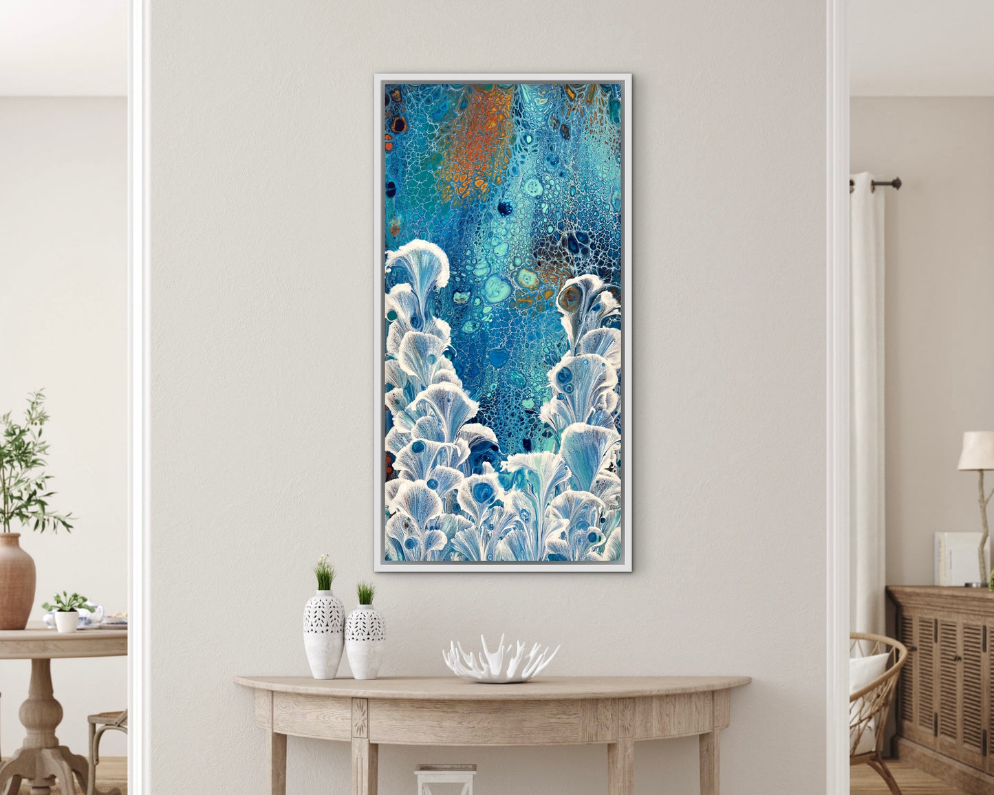 Northern Valley | 91cmx46cm Original Abstract Painting by Angela Roskell