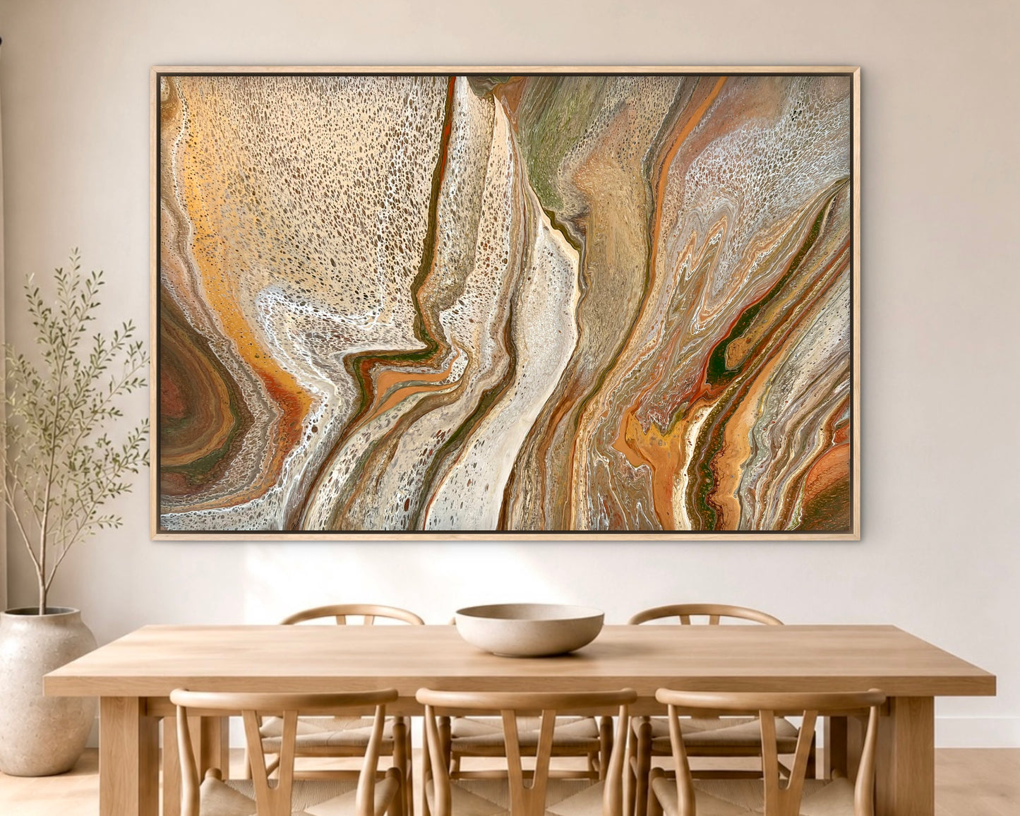 Mineral Divide | 152x101.5cm Extra Large Original Abstract Painting