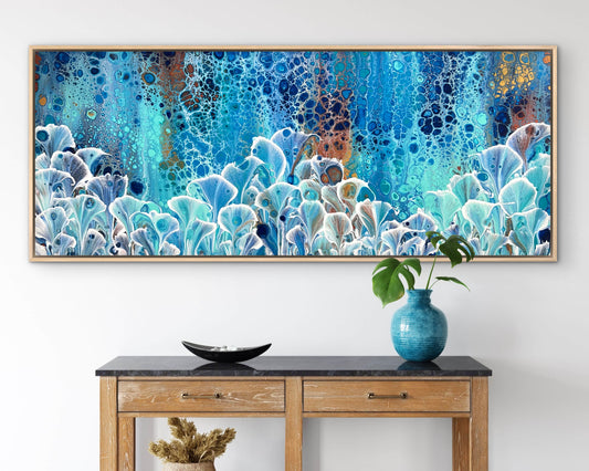 Woven Valley | 152x61.5cm Extra Large Original Abstract Floral Painting
