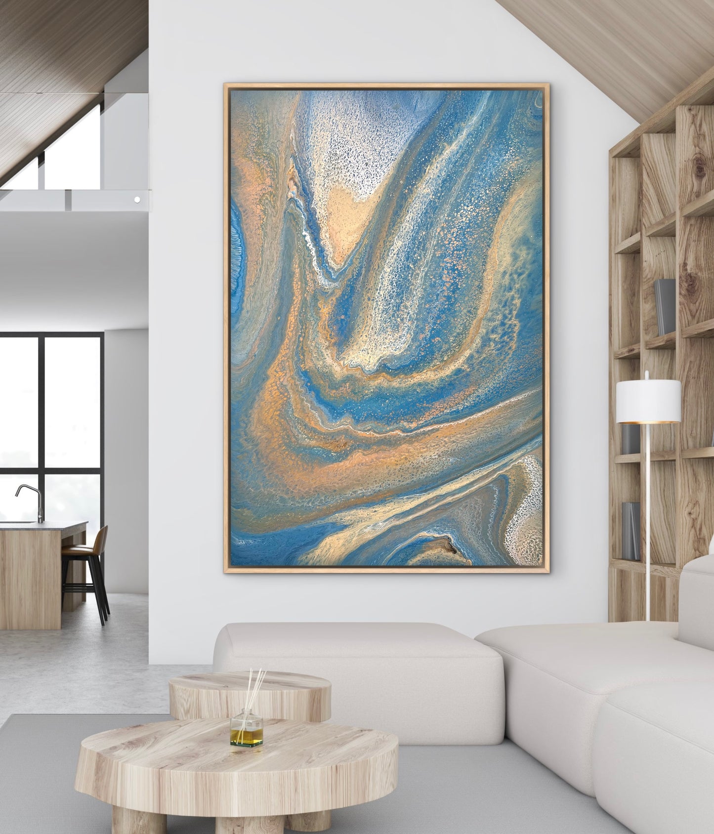 Soft Tides | 152x101.5cm Original Abstract Painting