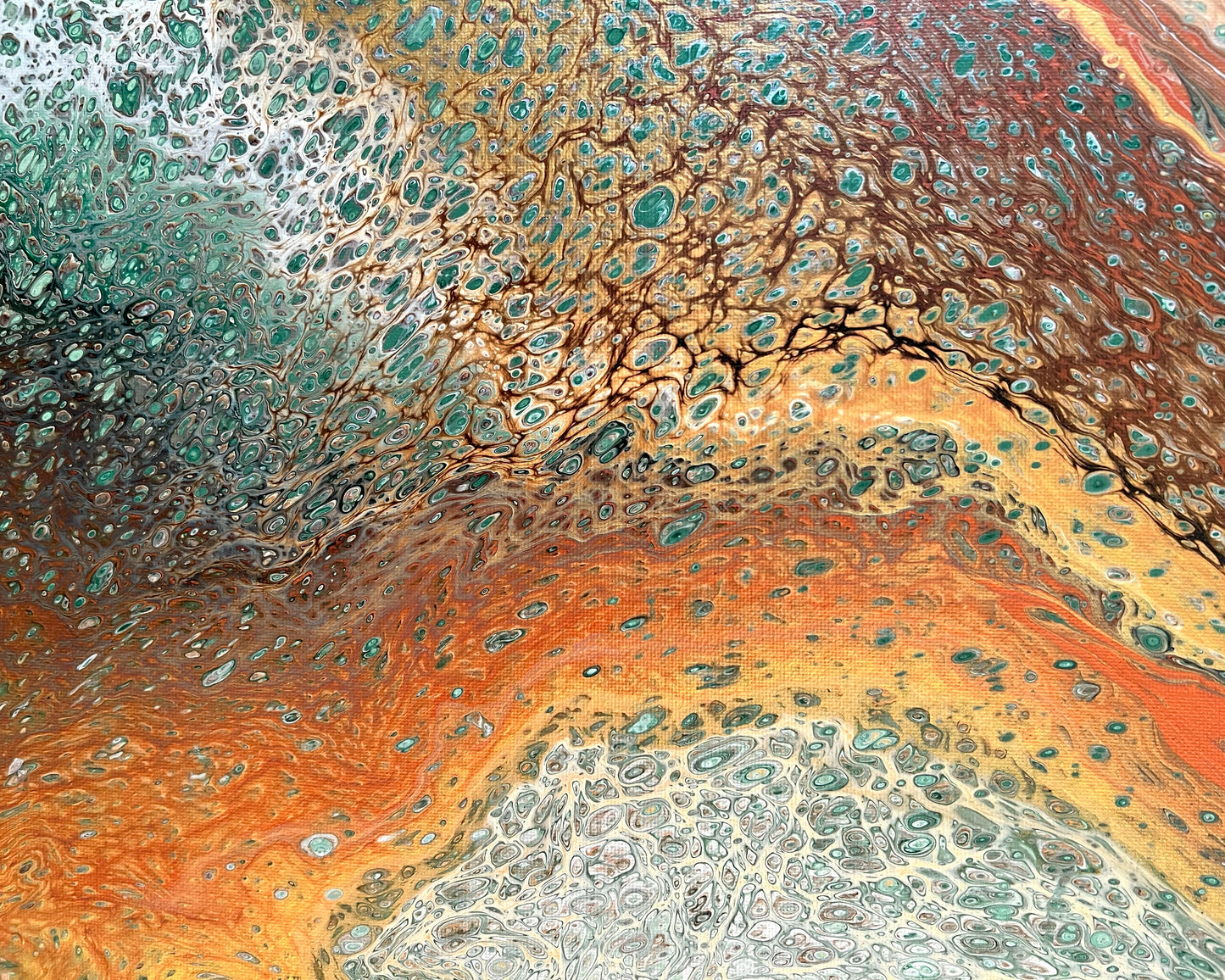 Exposed Terrain | 92x92cm Original Artwork by Angela Roskell