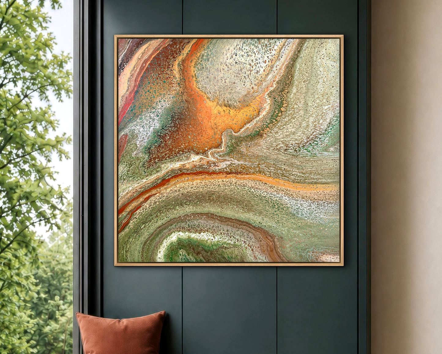 Exposed Terrain | 92x92cm Original Artwork by Angela Roskell