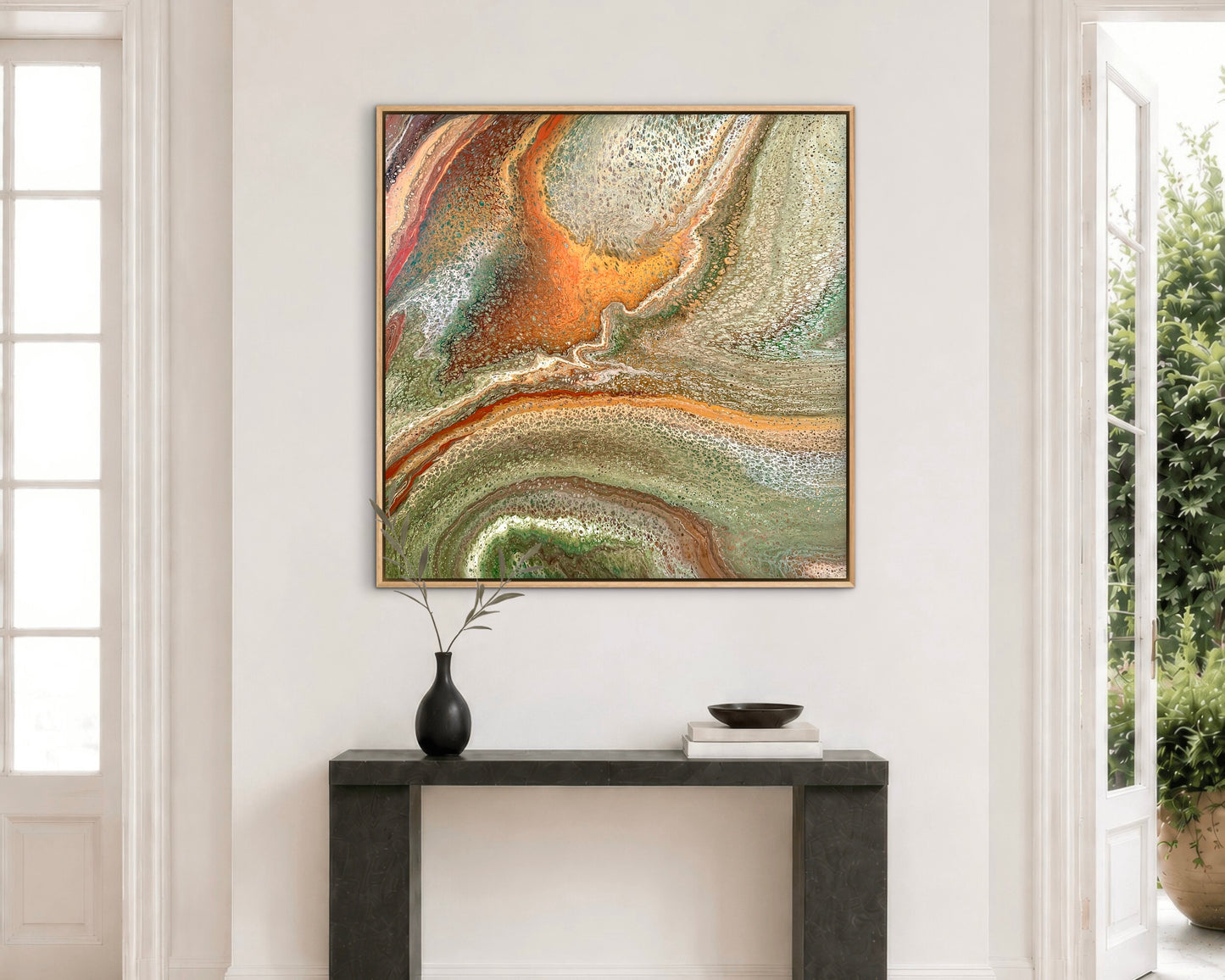 Exposed Terrain | 92x92cm Original Artwork by Angela Roskell