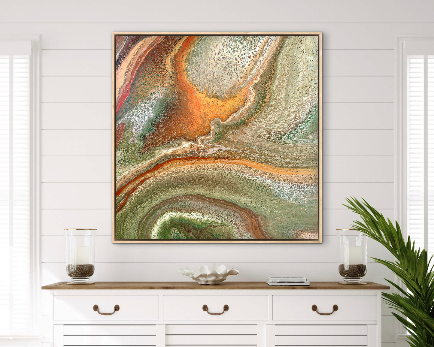 Exposed Terrain | 92x92cm Original Artwork by Angela Roskell