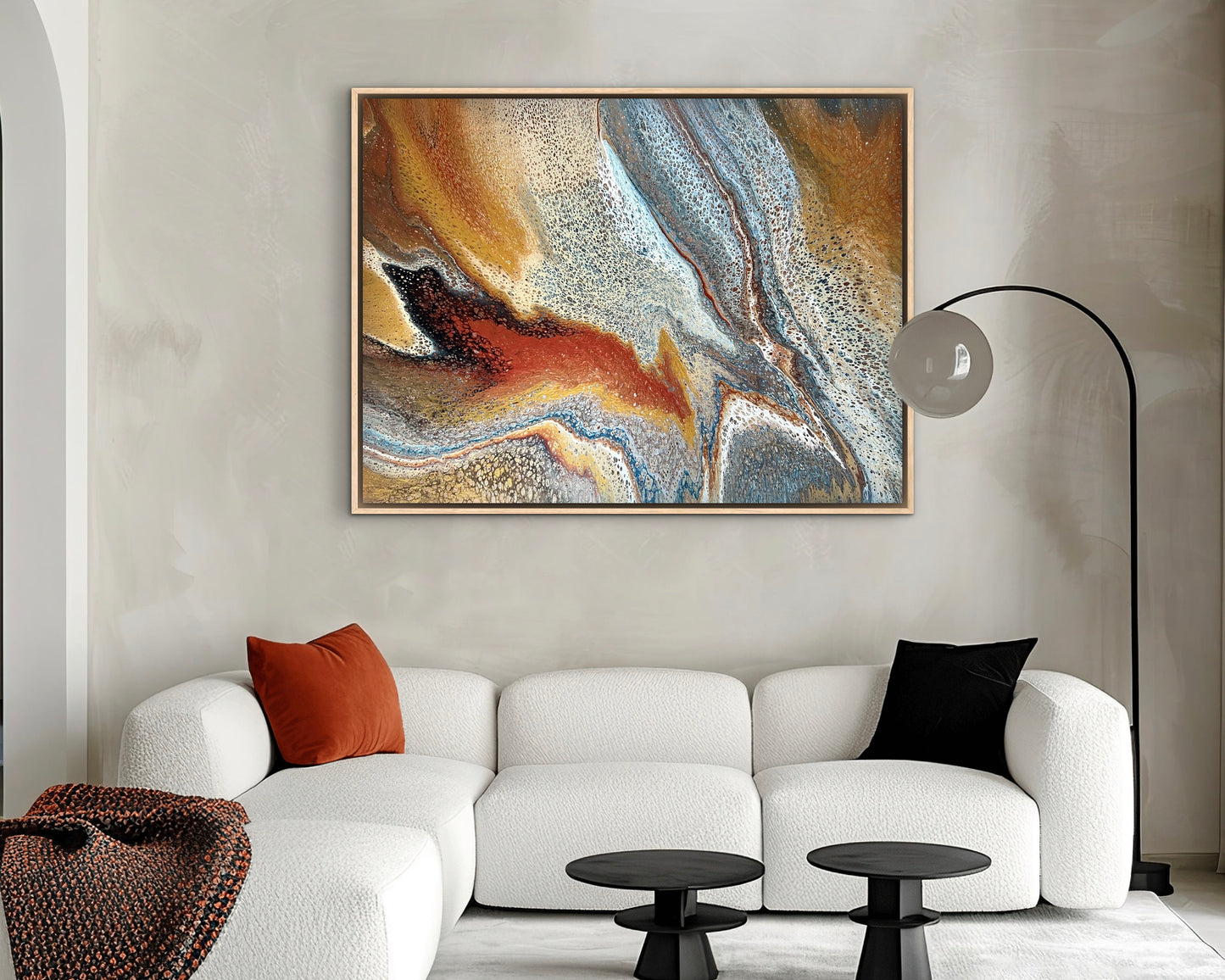 Copper Trace | 102x76 cm Original Artwork by Angela Roskell