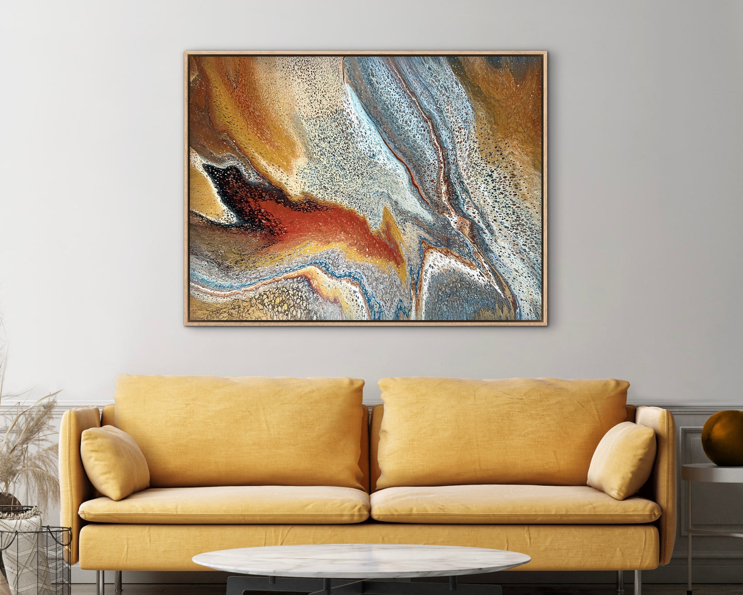 Copper Trace | 102x76 cm Original Artwork by Angela Roskell