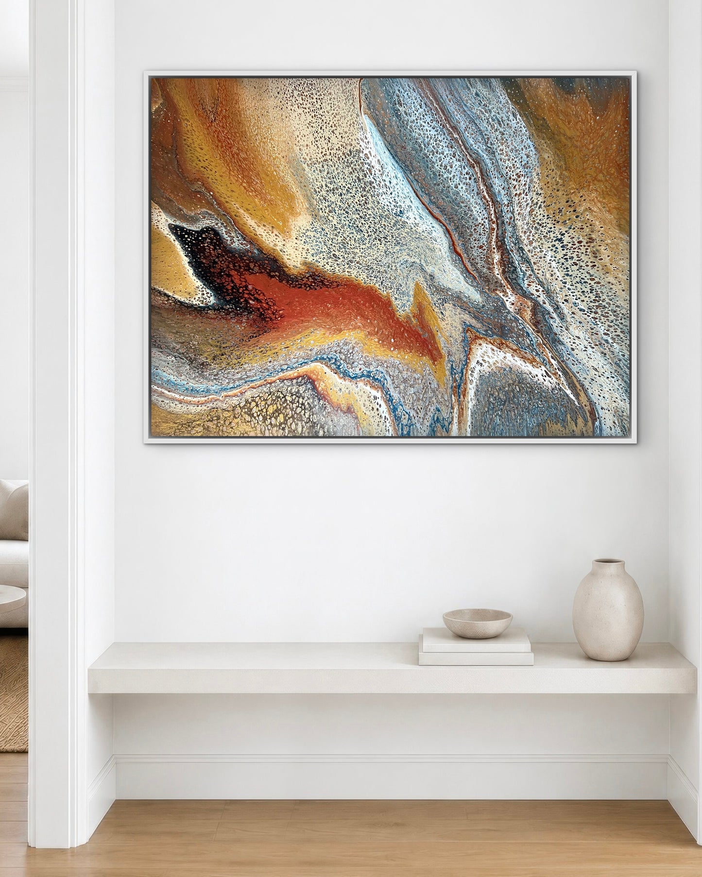 Copper Trace | 102x76 cm Original Artwork by Angela Roskell