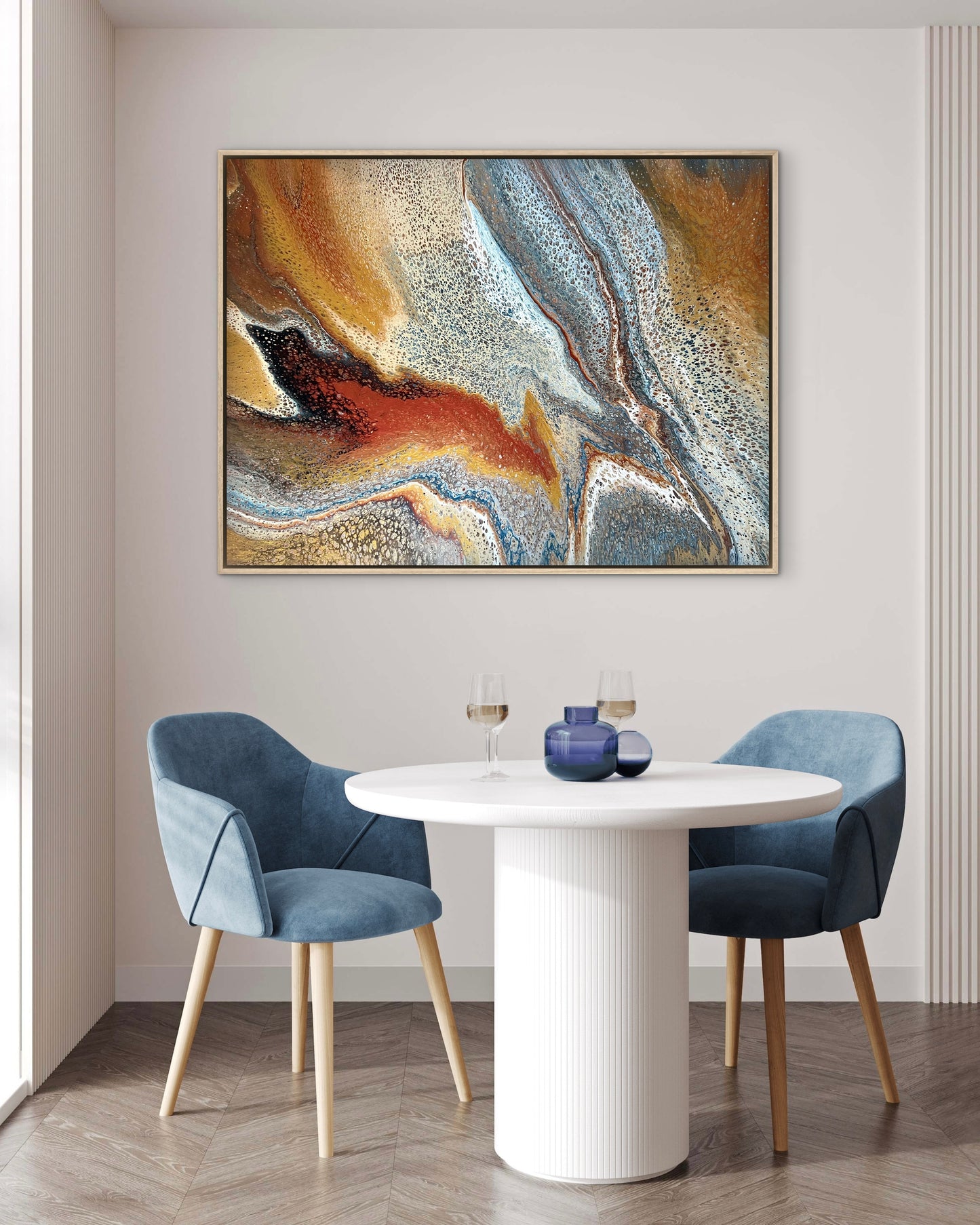 Copper Trace | 102x76 cm Original Artwork by Angela Roskell