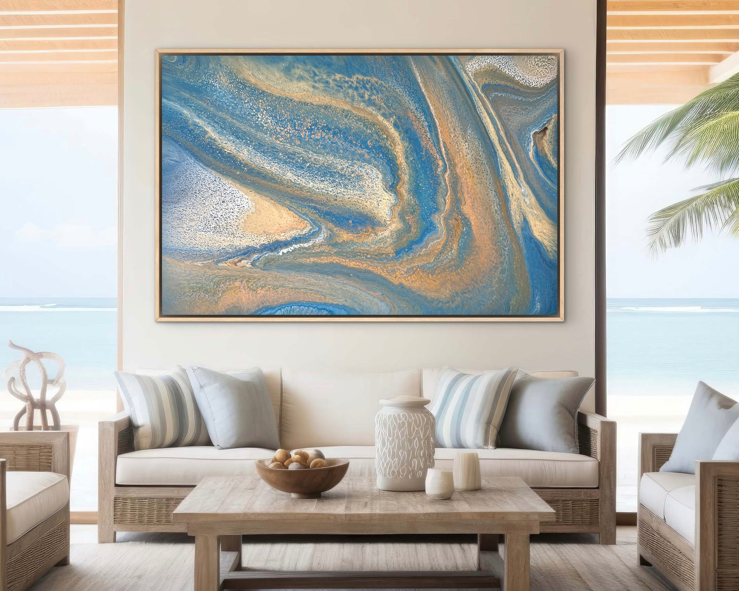 Soft Tides | 152x101.5cm Original Abstract Painting