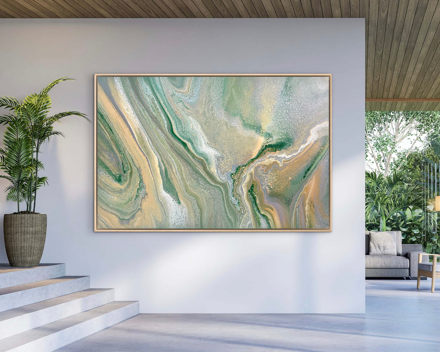 Nature's Divide | 152x101.5cm Original Abstract Painting