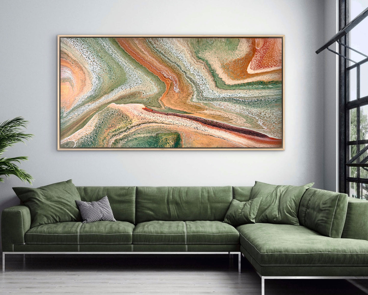 Shades of Nature | 183x91.5cm Original Abstract Painting