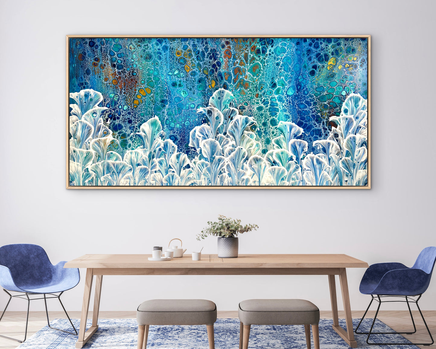 Emerging Valley | 183x91.5cm Original Abstract Floral Painting