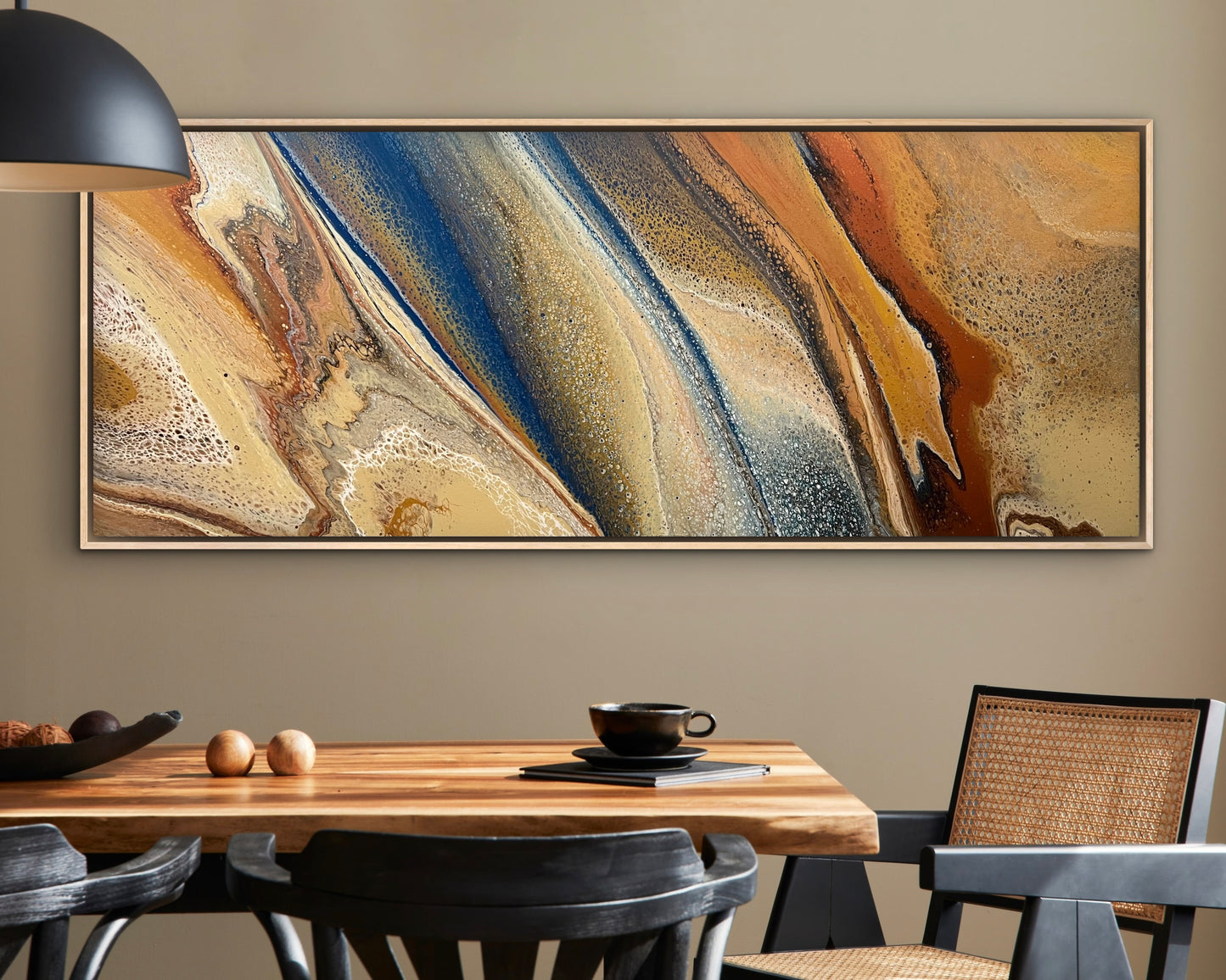 Carved Earth | 152x61.5cm Original Abstract Painting by Angela Roskell